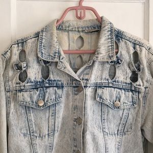 Vintage Acid Wash Jean Jacket M